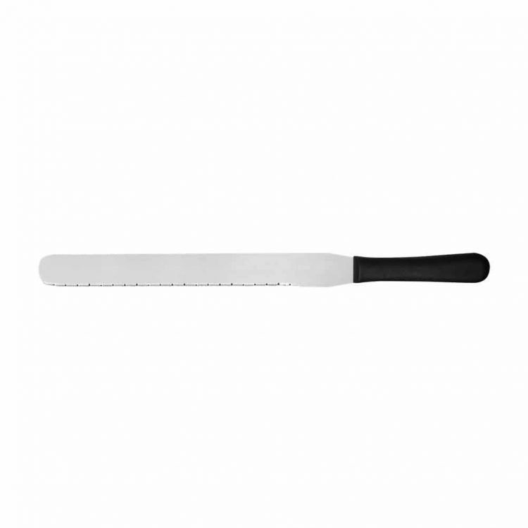 Εικόνα από Μαχαίρι ζαχαροπλαστικής με δόντι λάμα 3,4x30cm Pirge Μαύρη λαβή Σειρά CREME