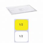 Εικόνα από Καπάκι PC Διάφανο για Δοχεία Τροφίμων GN1/2 KAPP