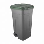 Εικόνα από Κάδος πλαστικός 80Lt 45x50x78cm τροχήλατος με καπάκι πράσινο SSS Ιταλίας