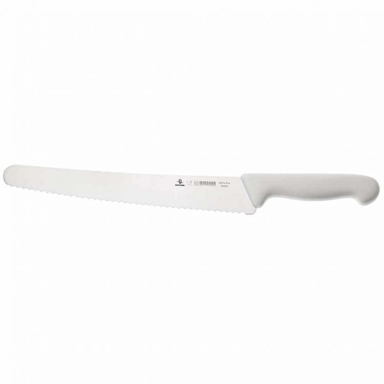 Εικόνα από Μαχαίρι γενικής χρήσης 25cm με οδοντωτή λάμα Matfer GIESSER λευκή λαβή
