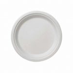 Πιάτο Ρήχο Στρογγυλό Φ22.5cm από ζαχαροκάλαμο Σετ των 50 τεμαχίων