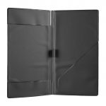 Εικόνα από Θήκη λογαριασμού PVC 12x22cm σειρά RISTO μαύρη με 2 τσέπες DAG Italy