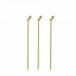 Εικόνα από Πακέτο 100τμχ Ξύλινα Sticks 15cm Bamboo με κόμπο στην μία άκρη