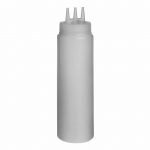 Εικόνα από Πλαστικό μπουκάλι κετσαπ/μουστάρδας 24oz με τριπλή μύτη διάφανο