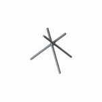 Βάση για δίσκους Buffet, με αντιολισθητική επίστρωση, 16x16x20cm, γκρι, Leone