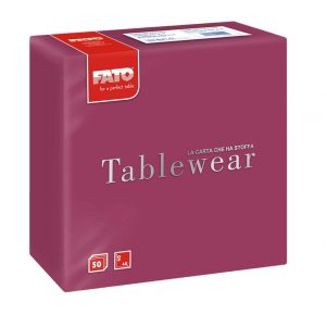 Εικόνα από ΠΑΚΕΤΟ 50 Χαρτοπετσέτες Airlaid Tablewear 40x40 μπορντό FATO Ιταλίας