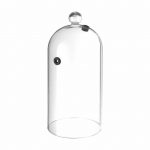 eikona apo Γυάλινη καμπάνα (για Coctail) με βαλβίδα, φ13xΥ28.2cm, για καπνιστήρια, Hendi