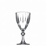 Γυάλινο Ποτήρι Σκαλιστό Κολωνάτο