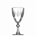 Γυάλινο Ποτήρι Σκαλιστό Κολωνάτο