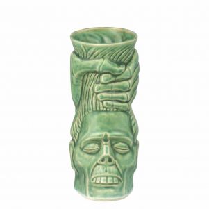 EIKONAAPOΚούπα Tiki 44cl, φ6.4x17cm, τιρκουάζ, Πορσελάνης, Ελληνικής κατασκευής