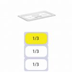 Εικόνα από Καπάκι PC για Λεκάνες GN Inox, GN1/3 (176 x 325mm)