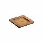 Εικόνα από Ξύλινη βάση (χρώμα καρυδί) για Τηγάνι Μαντεμένια 19.6x19.6xΥ1.7cm Lodge USA