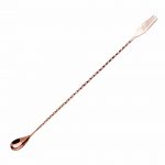 Εικόνα από Κουτάλι/Πηρούνι τρίαινα Bar 40cm INOX 18/10 χάλκινο Lumian