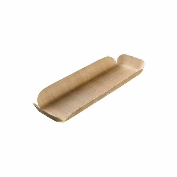 Ξύλινoς Δίσκος Bamboo 21.5x7.5x2.5cm Leone Σετ των 24 τεμαχίων