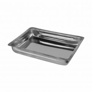 Εικόνα από Ταψί Πίτσας/Παστίτσιου INOX 18/c (0.6mm) 30x39x6cm οικονομικό με χείλος