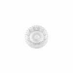 Γυάλινο πιάτο γλυκού σκαλιστό vintage φ12.5cm Σετ των 6 τεμαχίων