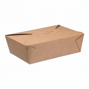 Χάρτινo κουτί Kraft (φάκελος) 21x16xΥ5cm μιας χρήσης Σετ των 50 τεμαχίων