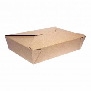 Χάρτινo κουτί Kraft (φάκελος) 21.5x16xΥ6.5cm μιας χρήσης Σετ των 50 τεμαχίων