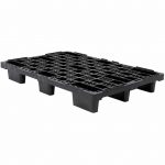 Εικόνα από Παλέτα πλαστική 80x120xΥ15.5cm Gilac έως 1500kg -40/+90°C 5.7kg μαύρη