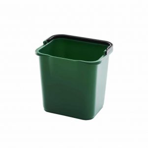 Εικόνα από Πλαστικός κουβάς με χερούλι 4.7lt πράσινος Trust 21.3x17.7x21.5cm στοιβαζόμενος