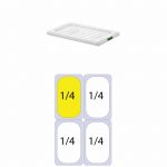 εικόνα από Καπάκι PP για Δοχεία Τροφίμων, GN1/4 (162 x 265mm)