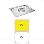 εικόνα από Καπάκι δοχείου γαστρονομίας ανοξείδωτο 18/10, GN1/2 (32.5x26.5cm), FUECO