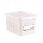 εικόνα από Δοχείο αποθήκευσης HACCP 55Lt (60x40x33cm), με καπάκι, -40/+90°C, άσπρο, Gilac