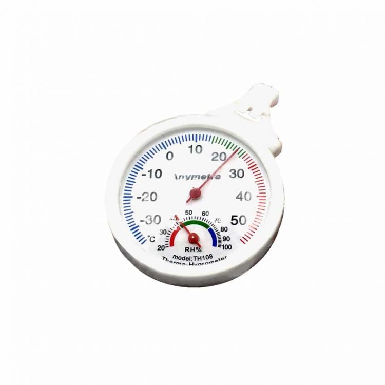 εικόνα από Θερμόμετρο/Υγρόμετρο ψυγείου, -40° έως 40°C, 20% έως 100%RH, στρογγυλό