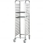 εικόνα από Kαρότσι συλλογής 20 δίσκων 60x40cm, ανοξείδωτο #201, 47x62xΥ176cm