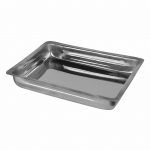 εικόνα από Ταψί Πίτσας/Παστίτσιου INOX 18/c (0.6mm), 37x48x6cm, οικονομικό με χείλος