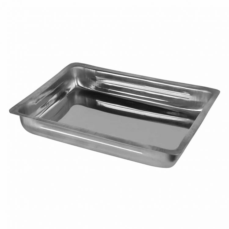 εικόνα από Ταψί Πίτσας/Παστίτσιου INOX 18/c (0.6mm), 37x48x6cm, οικονομικό με χείλος