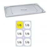 εικόνα από Καπάκι δοχείου γαστρονομίας ανοξείδωτο 18/10, GN1/6 (17.6x16.2cm), KAPP