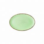 εικόνα από Πιάτο Οβαλ πορσελάνης, 25cm, Πράσινο ανοιχτό, σειρά 360, LUKANDA