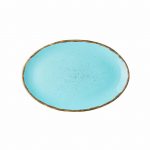 εικόνα από Πιάτο Οβαλ πορσελάνης, 31cm, Θαλασσί, σειρά 360, LUKANDA