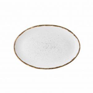 εικόνα από Πιάτο Οβαλ πορσελάνης, 31cm, Λευκό, σειρά 360, LUKANDA