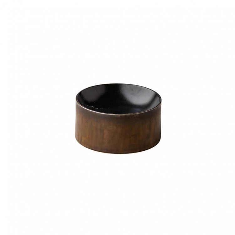 εικόνα από Πλατό Stoneware BLACK SATIN, 16.4x7.5cm, 500ml, RAW