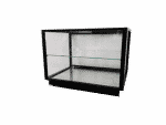 εικόνα από Βιτρίνα θερμαινόμενη απλή αλουμινίου μαύρη 150Χ45Χ45