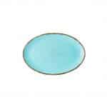 εικόνα από Πιάτο Οβαλ πορσελάνης, 25cm, Θαλασσί, σειρά 360, LUKANDA