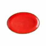 εικόνα από Πιάτο Οβαλ πορσελάνης, 31cm, Κόκκινο, σειρά 360, LUKANDA