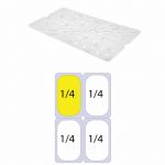 Ikona apo Σχάρα στραγγίσματος PP για Δοχεία Τροφίμων, GN1/4 (265x162mm)