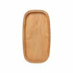 Εικόνα από Ξύλινο πλατό οβάλ, με πλαϊνο τοίχωμα, ξύλο Καστανιάς, 30x16x3.2cm