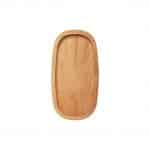 Εικόνα από Ξύλινο πλατό οβάλ, με πλαϊνο τοίχωμα, ξύλο Καστανιάς, 25x13.5x3.2cm