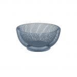 Ikona apo Φρουτιέρα μεταλλική, φ25.5xΥ13cm, μπλε, abert Ιταλίας