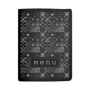 Ikona apo Κατάλογος MENU Dark A4, για Εστιατόρια/cafe, 24x31.6cm, StilCasa Ιταλίας