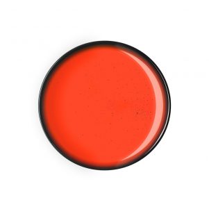 Ikona apo Πιάτο ρηχό πορσελάνης 27cm, πορτοκαλο-κόκκινο, GALAXY-B, LUKANDA Σετ των 12 τεμαχίων.