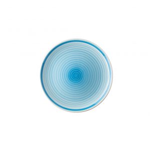Ikona apo Πιάτο ρηχό πορσελάνης 21cm, γαλάζιο, SHINE-B, LUKANDA Σετ των 12 τεμαχίων.
