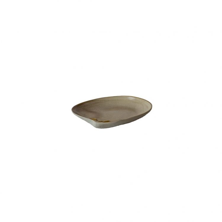 Ikona apo Πιάτο Stoneware Shell-Κοχύλι, 15.8cm, RAW Σετ των 3 τεμαχίων.