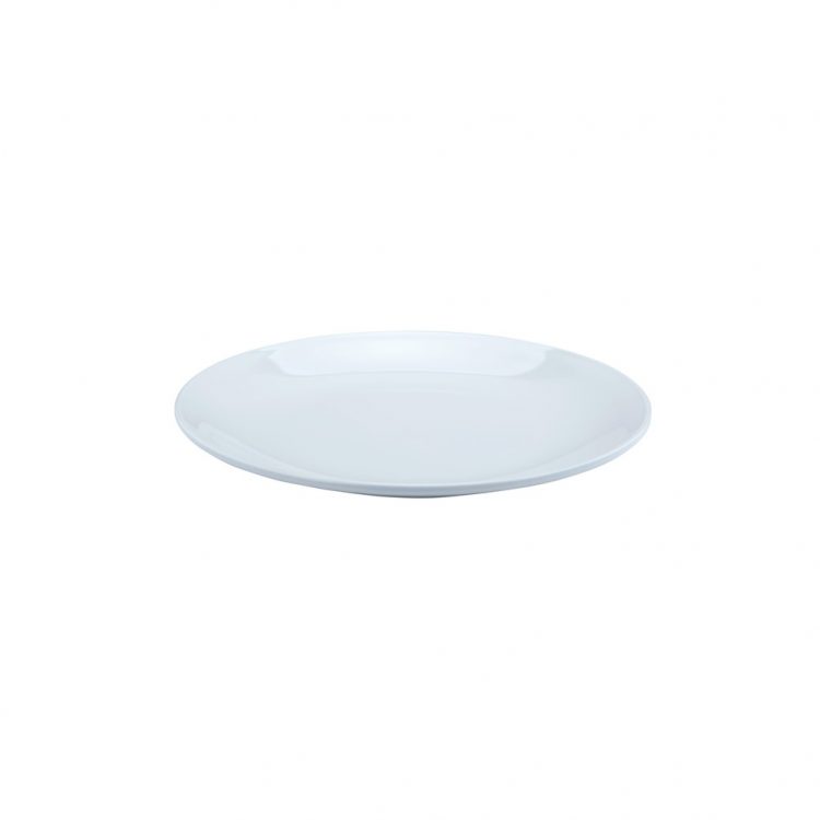 Ikona apo Πιάτο ρηχό μελαμίνης, φ25cm, 320gr, λευκό