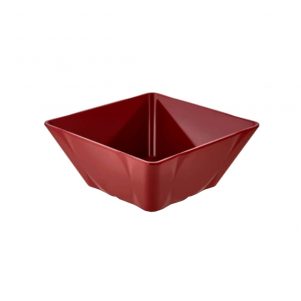 Ikona apo Μπωλ τετράγωνο μελαμίνης, 6.4Lt, 30x30xΥ12.5cm, 1400gr, κόκκινο