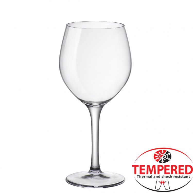 Ikona apo Γυάλινο ποτήρι Burgundy 43,5cl, Φ9,4x20cm, Tempered, BORMIOLI ROCCO, Ιταλίας